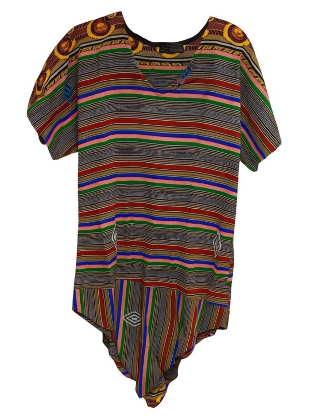 Peruvian print tunic long top